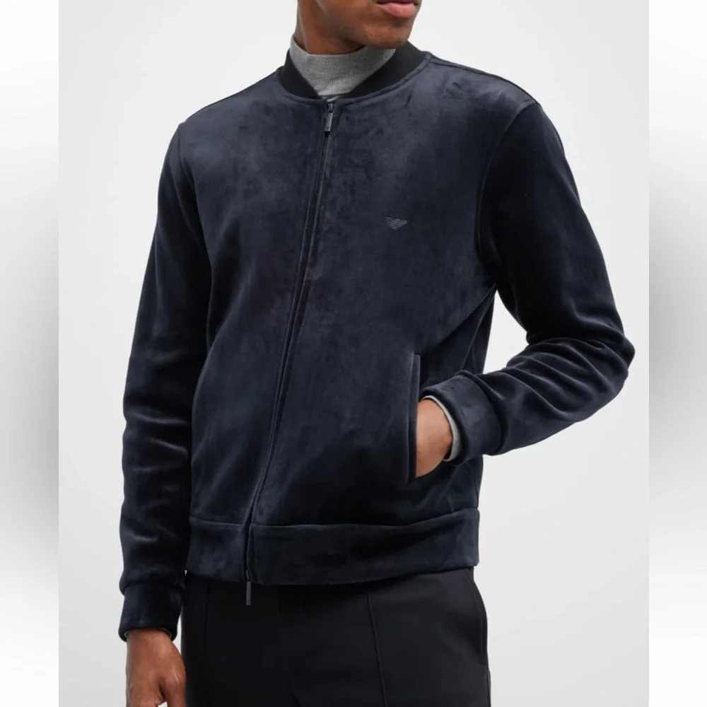 Authentic Emporio Armani velvet full size sweatshirt